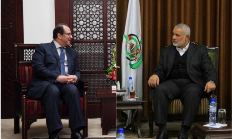 هنية يجري اتصالاً مع رئيس المخابرات المصرية الوزير عباس كامل