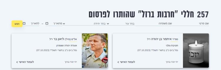 الجيش الإسرائيلي ينشر اليوم أسماء 31 جنديا إضافيا قتلوا مؤخرا ليصل العدد إلى 257 جندي